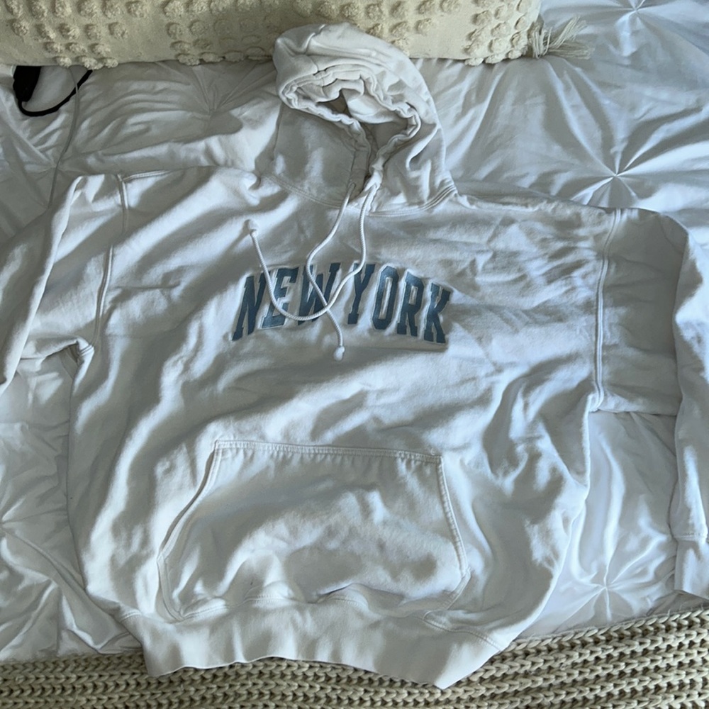 White brandy Melville New York sweatshirt